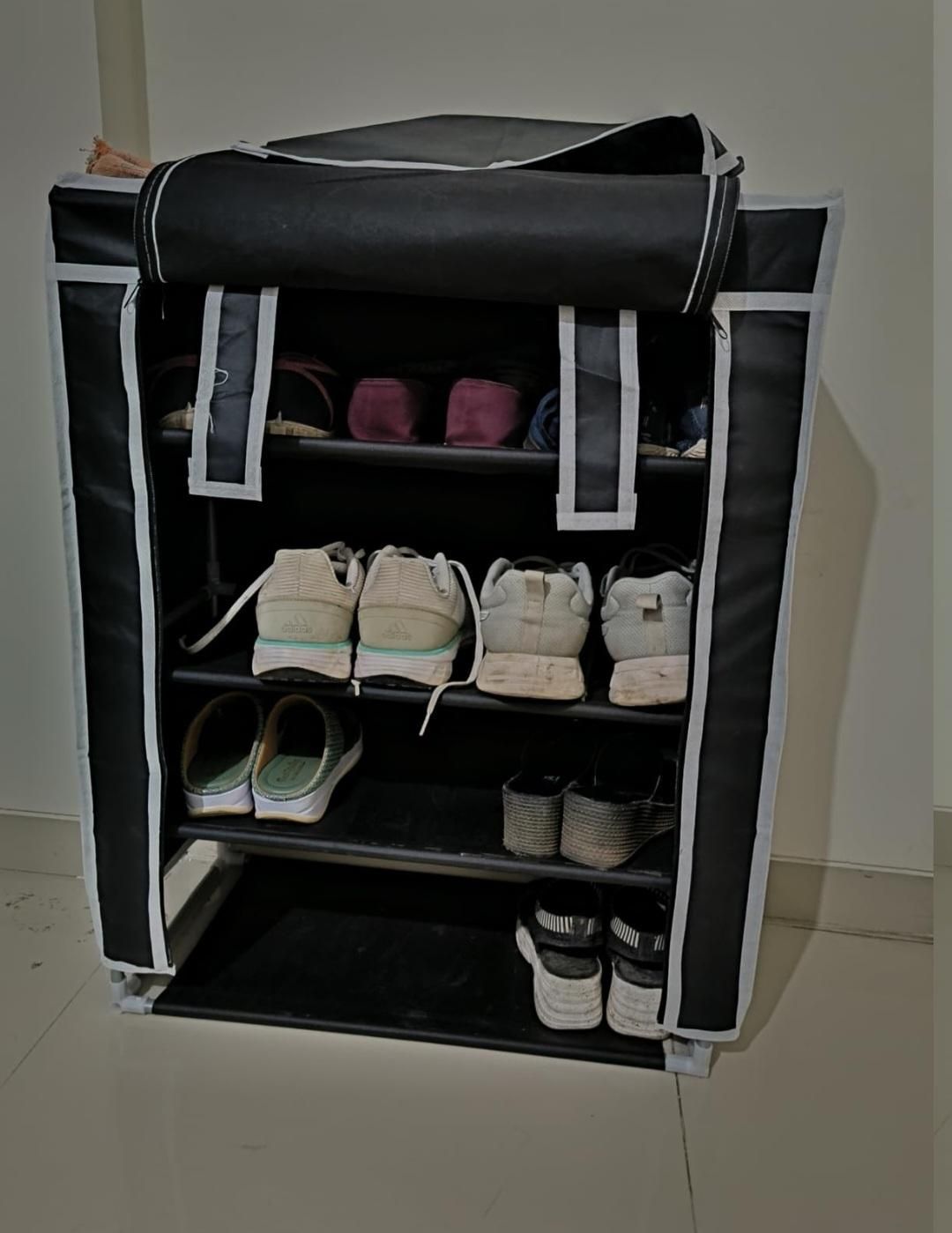 Collapsible Wardrobe Cabinet - 4 Layer Shoe Rack