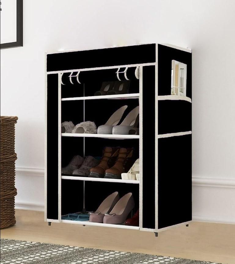Collapsible Wardrobe Cabinet - 4 Layer Shoe Rack