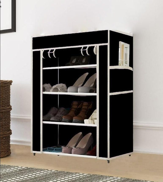 Collapsible Wardrobe Cabinet - 4 Layer Shoe Rack