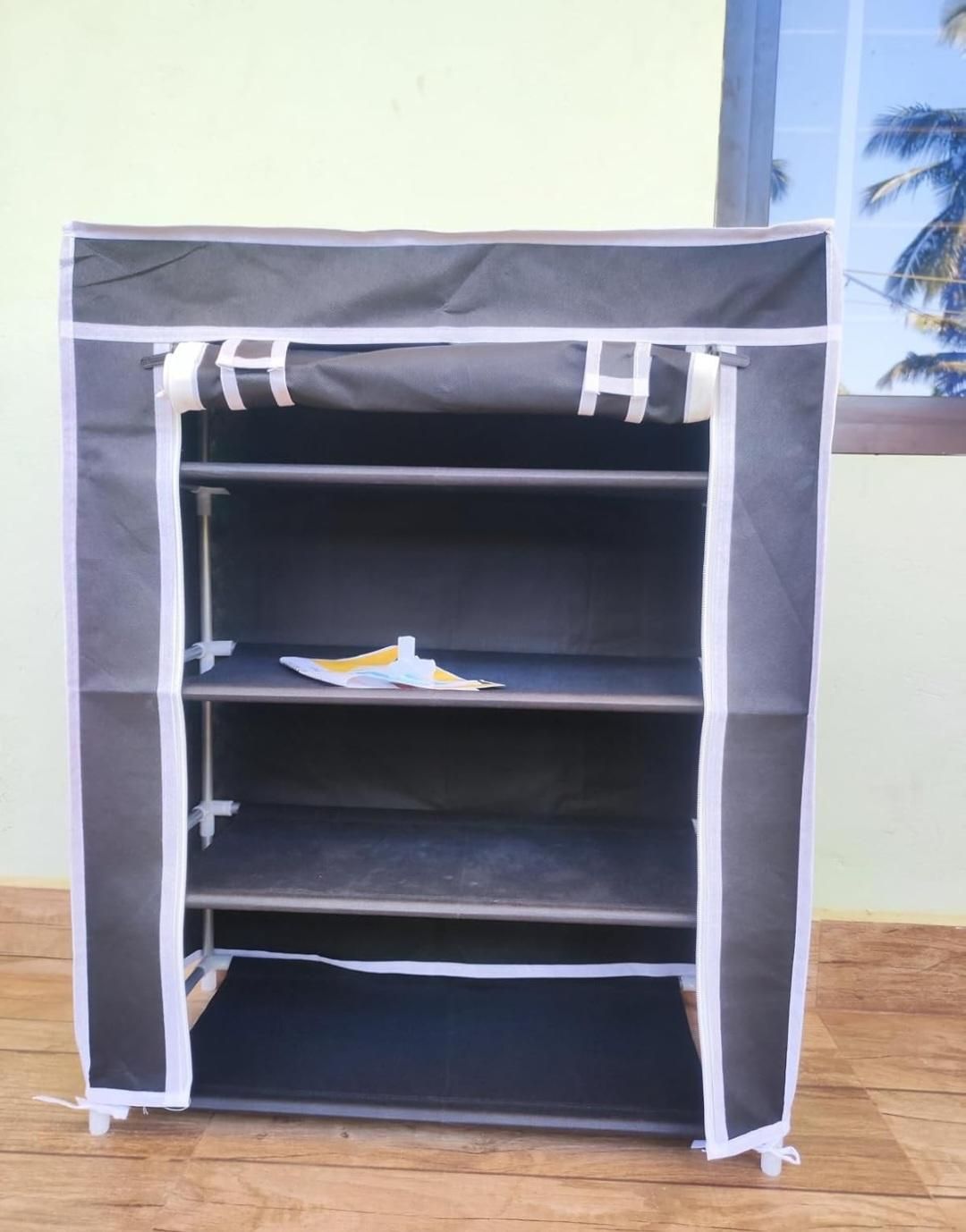 Collapsible Wardrobe Cabinet - 4 Layer Shoe Rack