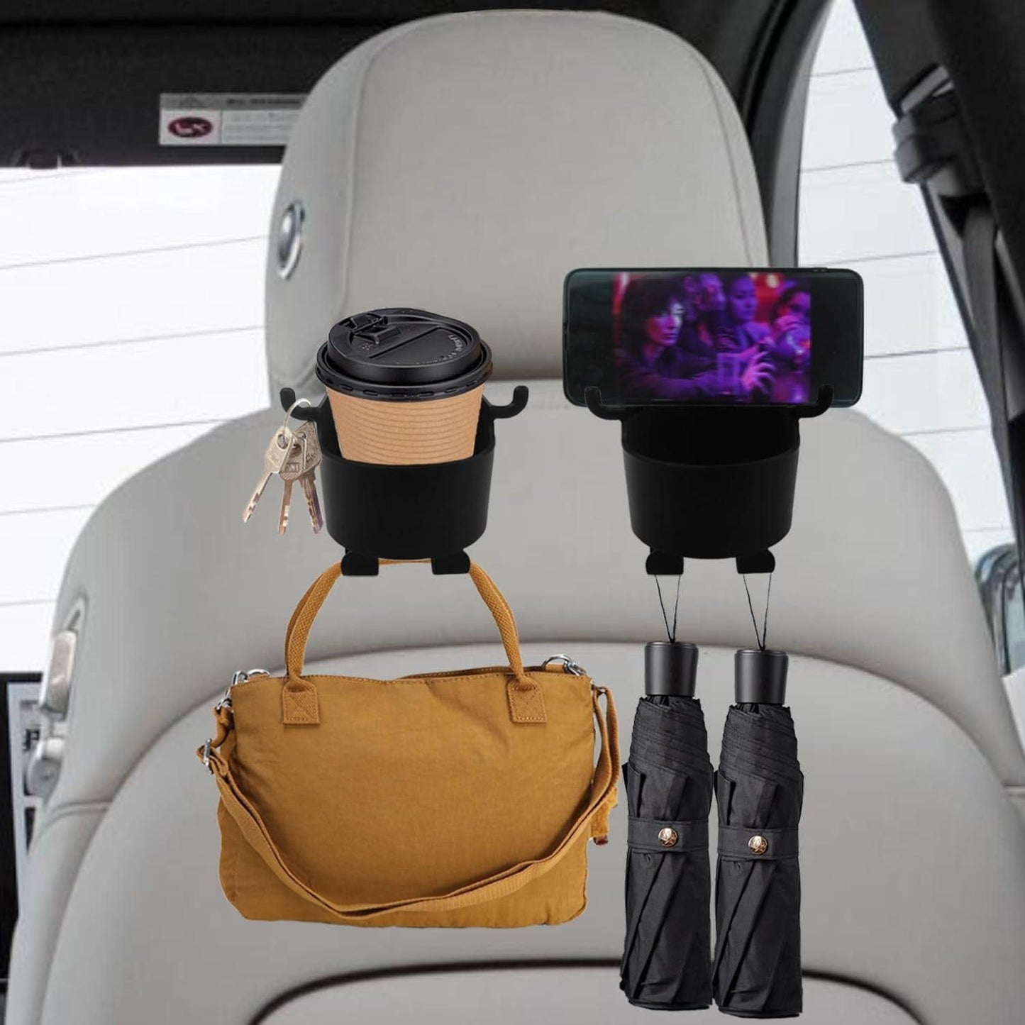 Psecstore- Dual-Purpose Cup & Smartphone Holder Set