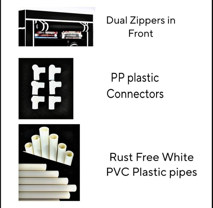 Collapsible Wardrobe Cabinet - 4 Layer Shoe Rack