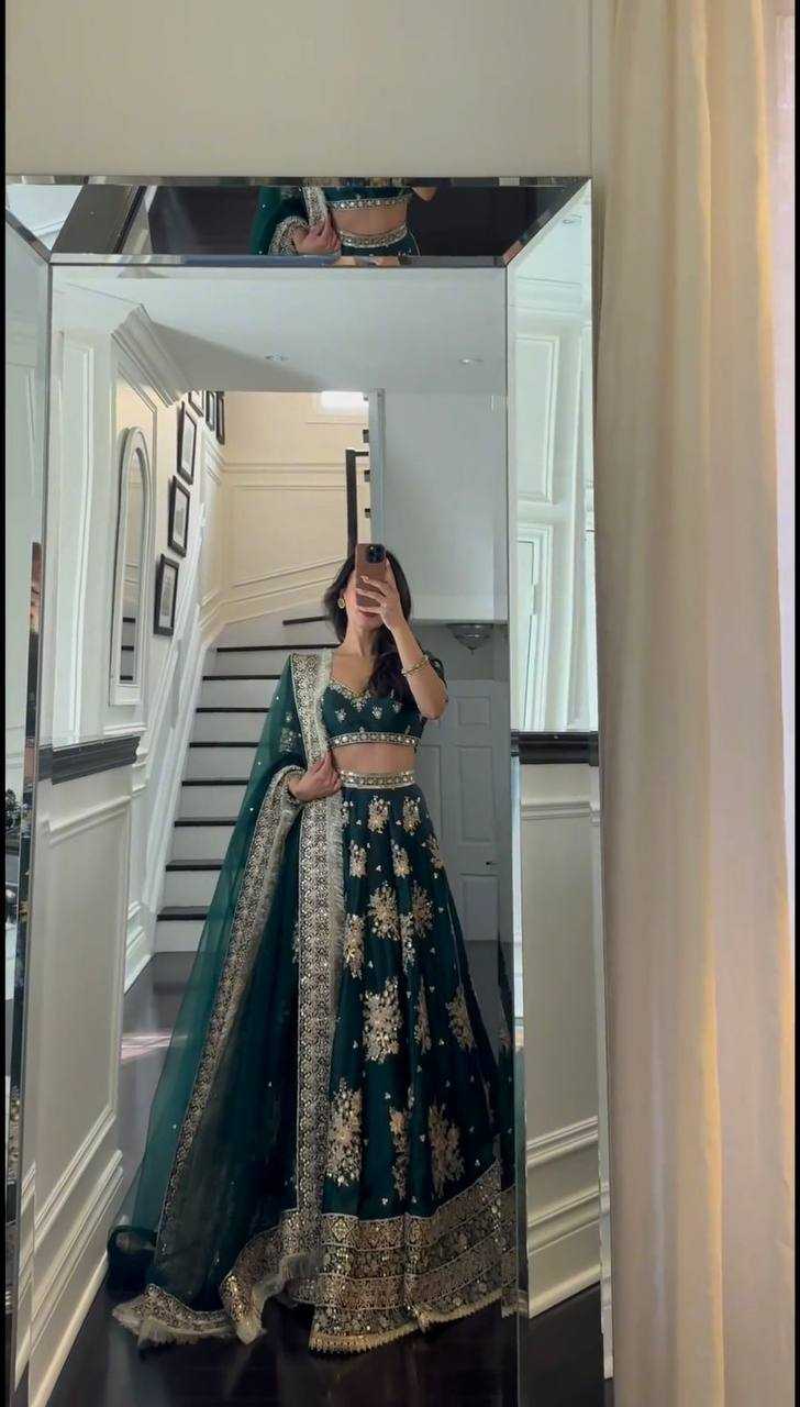 Royal Radiance Japan-Satin Lehenga Set for Women