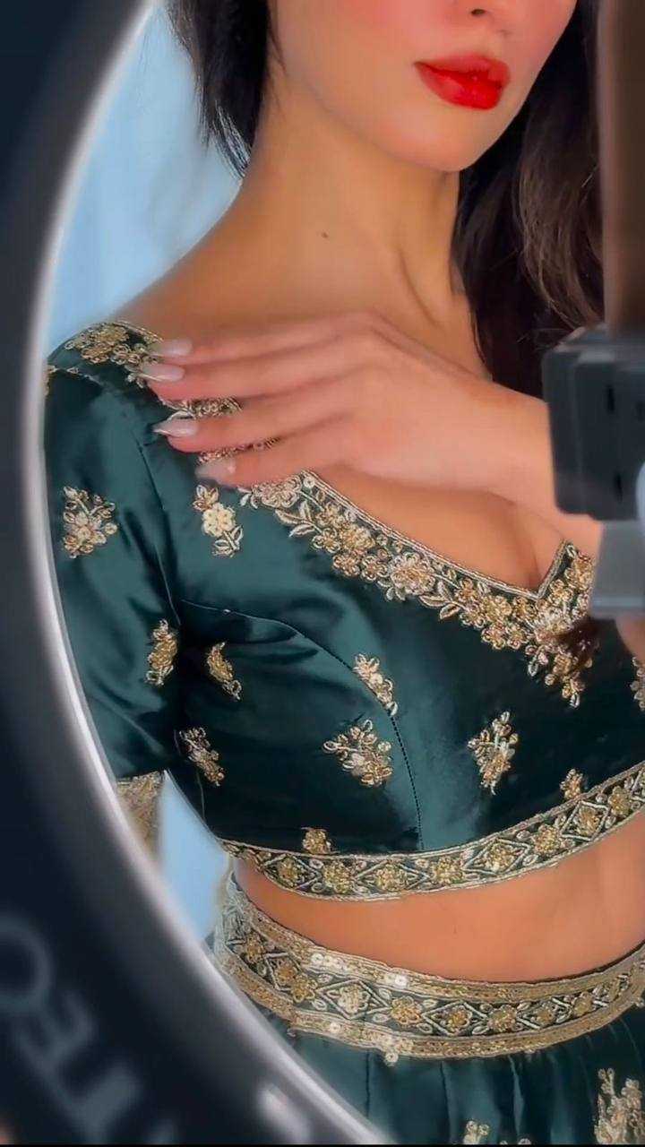 Royal Radiance Japan-Satin Lehenga Set for Women